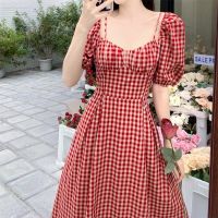 COD DSFGRDGHHHHH summer dress long beach sexy dress casual elegant dress for red plaid women night dress