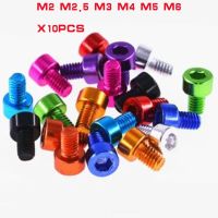 10pcs aluminum allen head screw din912 M2 M2.5 M3 M4 M5 M6 Anodizing colourful aluminum hex socket cap head machine screw