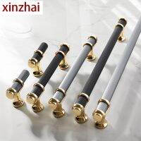 New Aluminum Alloy Cabinet Pulls Drawer Knobs Lengthen Black Gold Door Handles Furniture Handles For Cabinet And Drawer