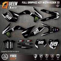 QUEEN X MOTOR Custom Team Graphics Decals Stickers Kit For KTM 2013 2014 2015 SX SXF 2014 2015 2016 EXC XC-W EXC-F 013