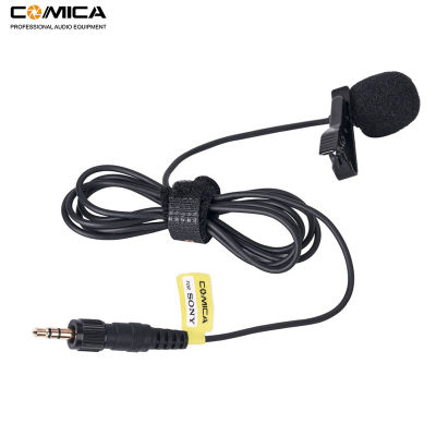 Comica CVM-M-O2 3.5mm Lavalier Microphone Omnidirectional Lapel Lav Mic for Wireless Microphone Transmitter