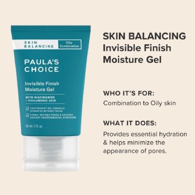 PAULAS CHOICE :: Skin Balancing Invisible Finish Moisture Gel เจลบำรุงผิว ให้ผิวดูเนียน นุ่น สำหรับผิวผสมผิวมัน
