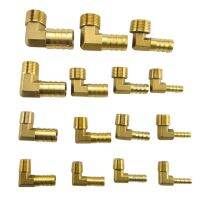 Brass Hose Barb Fitting Elbow 6mm 8mm 10mm 12mm 16mm To 1/4 1/8 1/2 3/8 BSP Male Thread Barbed Coupling Connector Joint Adapter