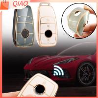 QIAO อุปกรณ์เสริมรถยนต์ สีทึบทึบ ทีพียู เคสกุญแจรถ ปลอกหุ้มเปลือกหอย เคสกุญแจรีโมท ปลอกหุ้มกุญแจ