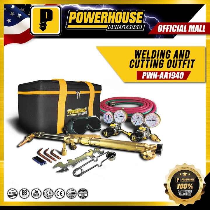 POWERHOUSE Toughest Gas Welding & Cutting Outfit Equipment SET PWH-AA1940 PWTA