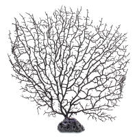 Net Shape Black Plastic Coral Decoration for Aquarium