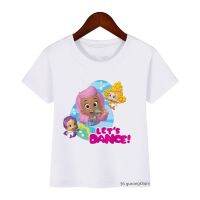 newly childrens t-shirt cute Bubble Guppies Lets Dance Girls print girls t shirt kawaii kids tshirt short sleeve tops