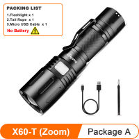 SupFire X60-T CREE xhp90 Super Bright LED flashlight Waterproof Outdoor Lantern USB Charging Camping Fishing Support Zoom Torch