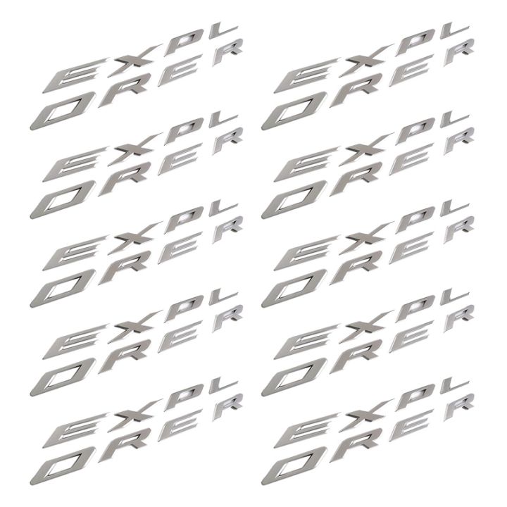 Explorer Car Emblem Front Hood Emblem 3D Letters Explorer Sticker Fit ...