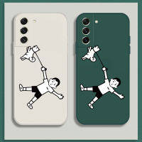 เคส Samsung Galaxy S21 FE Case การ์ตูนด็อก เคสกันกระแทกซิลิโคนเหลวแบบเต็มรูปแบบต้นฉบับสี่เหลี่ยมจัตุรัสตัวป้องกันกล้องด้านหลัง