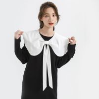 searchddmy False Collar Dickey Collar Sweater Collar Venise Lace Up Neckline Easy To Wear Detachable Collar Women Necker