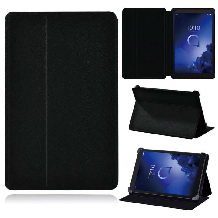 casing-tablet-เคสสำหรับ-alca-1t-7-103t-8-10a3-10สำหรับ7-inch8-inch10นิ้วฝาพับหนังเคสโทรศัพท์สีดำปากกาแท้