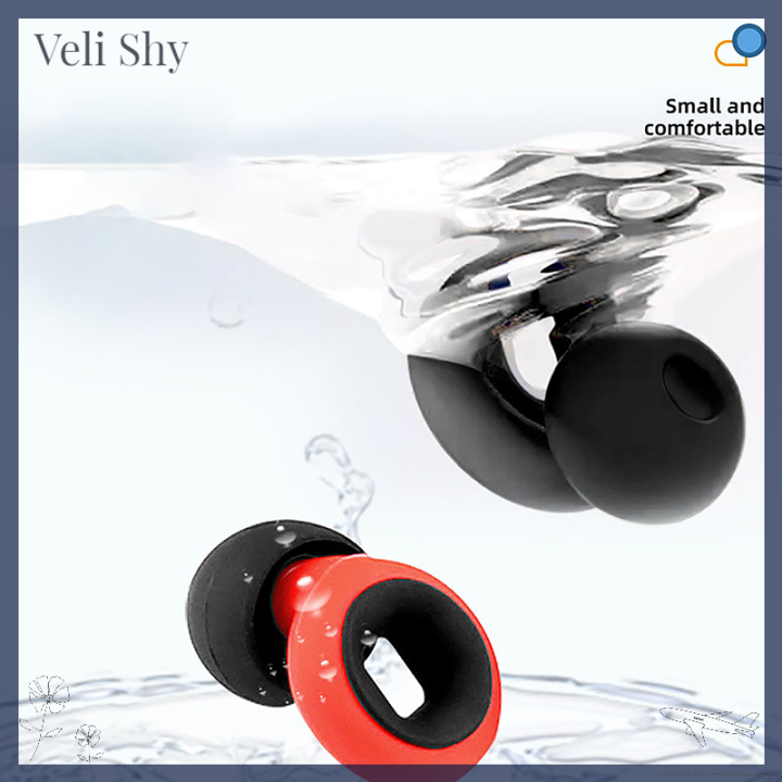 veli-shy-ปลั๊กอุดหูซิลิโคนป้องกันเสียง-ป้องกันเสียงรบกวนสำหรับเดินทางเรียนว่ายน้ำกันน้ำ