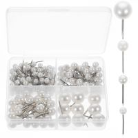 200 Pcs Thumbtack Straight Head Pin Household Board DIY Jewelry Corsage Stick Craft Position Map Clips Pins Tacks