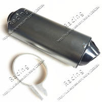 38mm 28mm Motorcycle Exhaust Muffler Tip for 125 150 160cc Dirt Pit Bike ATV black Grey Kayo BSE