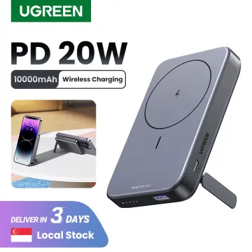 Magnetic Portable Charger Power Bank 5500mAh,Slim Wireless Portable Charger  with LCD Display,PD Fast Charging USB-C Battery Pack Compatible with
