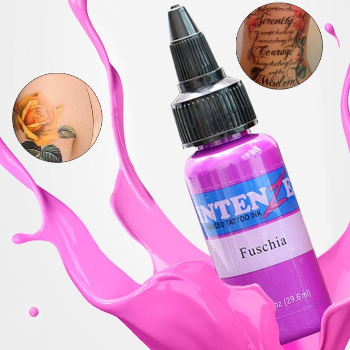 codintenze-หมึกสักลาย-29-5ml-หมึกสัก-14-สี-ระบายสีเร็ว-การเก็บรักษาสีที่ดี-ปลอดภัยและไม่ระคายเคือง-หมึกสีดำ-หมึกสีสัก