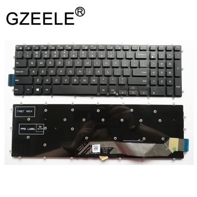 GZEELE แป้นพิมพ์ภาษาอังกฤษแบบอเมริกันใหม่สำหรับ Inspiron 7778 7779 17-7778 P30E P30E-001เปลี่ยนแล็ปท็อป