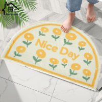 Non-slip Mat Flower Printed Doormat Bathroom Toilet Area Rug Cute Entrance Doormats For Living Room Decoration Absorbent Car