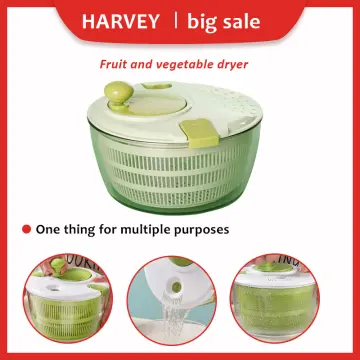 Press-type Vegetable Dehydrator Manual Vegetable Dryer Salad Spinner Drain  Storage Basket Fruits Home Fruit Cleaning Drying Tool