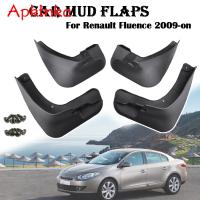 ชุดรถ Mud Flaps Mudflaps Mud Splash Guards Flap Mudguards Fender ด้านหน้าและด้านหลังสำหรับ Renault Fluence Sumsung SM3 2009 - 2016