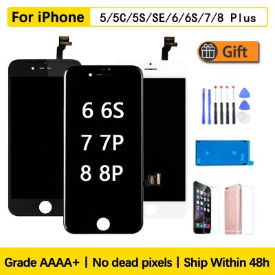 ☏ AAA LCD Screen For iPhone 6 6S 7 8 Plus LCD Display Screen Digitizer Assembly Replacement For iPhone 5 5C 5S SE Touch Screen
