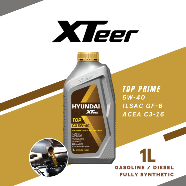 XTeer TOP Prime 5W-40 Gasoline Oil 1L / 4L Fully Synthetic | Lazada PH