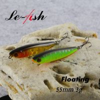 Le fish 55mm 3g Mini Floating Fishing Lures Saltwater Hard Bait Topwater Pencil Artificial Bait