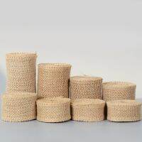 2Meters/Roll Jute Burlap Ribbon Tape Natural Hemp Ribbon DIY Bag Material Wedding Party Decoration Crafts Supplies Gift Wrapping Gift Wrapping  Bags