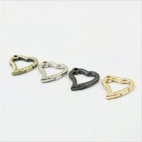 【CW】 10pcst luggage and hardware accessories open heart-shaped spring ring zipper pendant connecting buckle