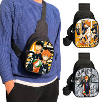 Anime Haikyuu!! Chest Bag Shoyo Hinata Tobio Kageyama Handbag Volleyball Fly High Messenger Bag for Travel Crossbody Bags Gift