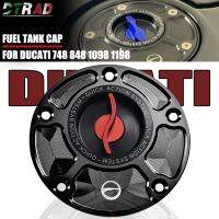 ☁ฝาครอบถังเชื้อเพลิงรถมอเตอร์ไซค์สำหรับ DUCATI 1098 1198 S R 748/S 848 EVO 996ฝาปิดกล่องน้ำมันก๊าซด้านหน้าอะไหล่แต่งถอดออกได้อย่างรวดเร็ว