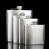 New23 5 7 8 18 Oz Stainless Steel Wine Whisky Hip Flask Kettle Pot Drinker Alcohol Liquor Bottle Flagon Outdoor Camping Drinkware