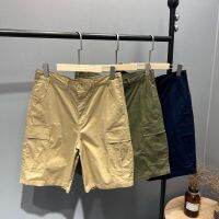 Tough and handsome! Original Uniqlo summer mens three-dimensional cutting tooling multi-pocket casual shorts five-point pants