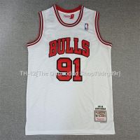 ☍❐ Classic Hot-Selling Puff Jersey Bull No. 33 91 MN97-98 Full Embroidered Top Sportswear Basketball Uniform Men 687094