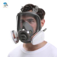 Three-port multi-purpose 6800 gas mask industrial spraying replaceable filter organic vapor welding spray paint insecticide