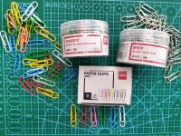 Deli ลวดเสียบกระดาษ Paper Clip (0037, 0038, 39716) ลวดสีเสียบกระดาษ ลวดเสียบกระดาษ คลิปเสียบกระดาษ คลิปหนีบกระดาษ