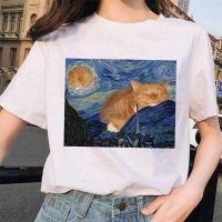 Van Gogh เสื้อยืดผู้หญิงพิมพ์ลายแฟชั่น,เสื้อยืดคอกลมคอกลมผ้าคอตตอน100% ใหม่พิมพ์ลายตารางแฟชั่น2023คุณภาพสูงแบรนด์ Xs-3xl ผู้ชายสไตล์ป๊อปยูนิเซ็กส์