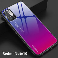 [ส่งจากไทย] Case Xiaomi Redmi Note10 4G เคสกระจกสองสี เคสเงาไล่สี ขอบนิ่ม TPU CASE เคส xiaomi redmi note10