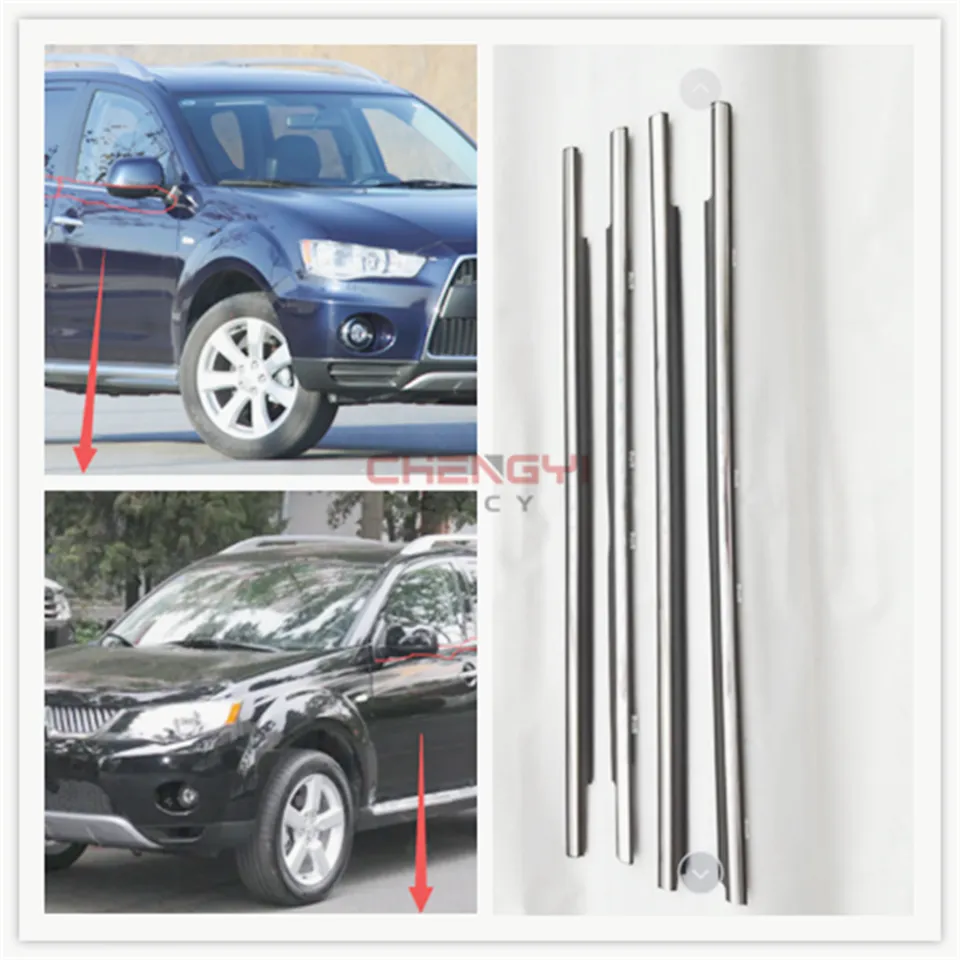 Glass outer layering Car Door Weatherstrip Moulding Trim Window