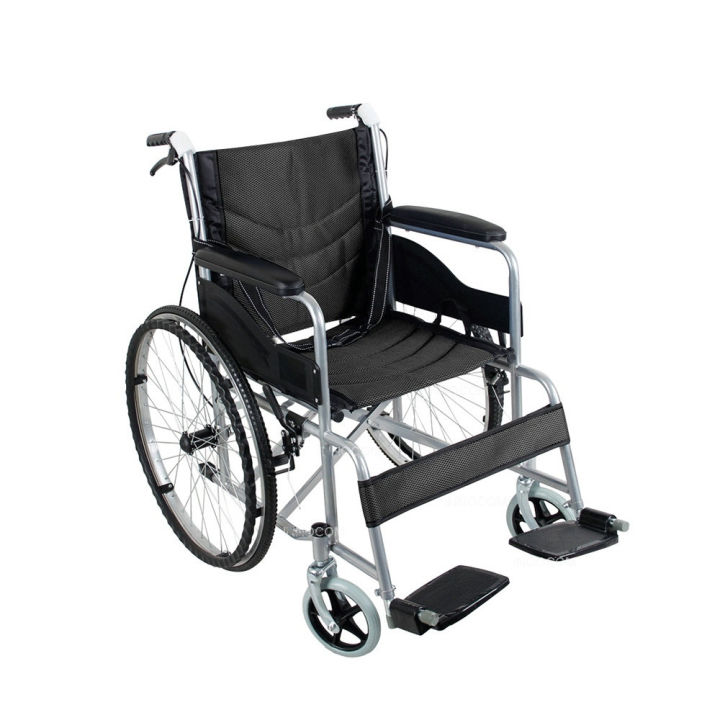 รถเข็นผู้สูงอายุ-wheelchair-รถเข็นผู้ป่วย-วีลแชร์-พับได้-พกพาสะดวก-น้ำหนักเบา-รถเข็นผู้ป่วย-น้ำหนักเบา-พับได้-travelรถเข็นวีลแชร์-เก้าอี้วีลแชร์แบบพับเก็บได้แบบง่ายๆ-careerรถเข็นผู้ป่วย