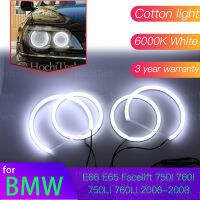 Angel Eyes Kit ผ้าฝ้ายสีขาว Halo แหวนสำหรับ BMW E66 E65 Facelift 750I 760i 6000L 2006 2007 2008