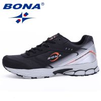 BONA New Men Running Shoes Outdoor Lightweight Walking Sport Shoes Comfortable Women Sneakers Jogging Fitness Training Shoes