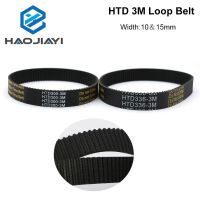 HAOJIAYI HTD 3M Closed Loop Belt Rubber Timing Belt Various Transmission for CO2 Laser Engraving Cutting Machine / 3D Printer