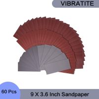 ■◄ﺴ 60 Pcs Sandpaper 9 X 3.6 Inch Assortment 80/120/400/600Grit Wet and Dry Sanding Paper Perfect for Wood and Metal Polishing