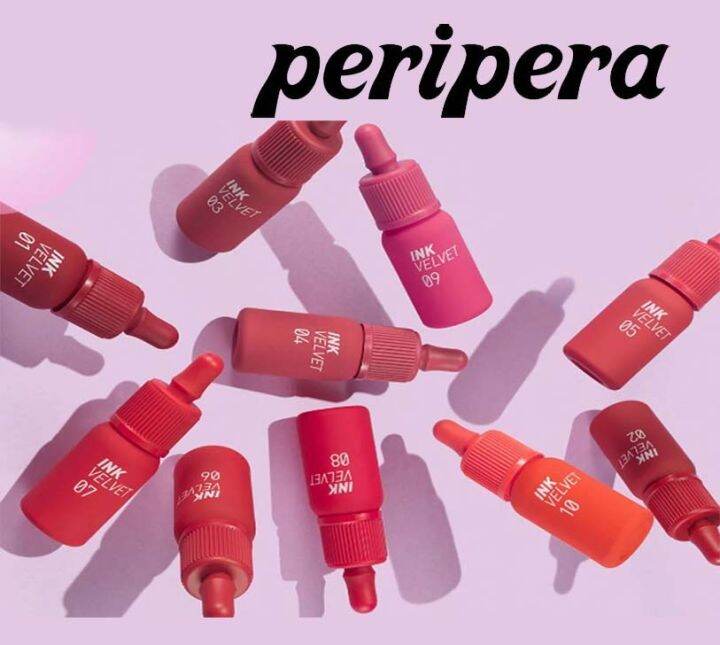 Peripera Ink Velvet Tint High Pigment Korean Cosmetic Lip Tint Long ...