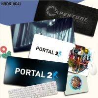 Portal 2 เกมเมอร์ตลกความเร็วเมาส์ แผ่นรองเมาส์ยางขนาดเล็กสำหรับแป้นพิมพ์ขายปลีก แผ่นรองเมาส์สำหรับแฟนหนุ่ม แผ่นรองเมาส์สำหรับของขวัญ