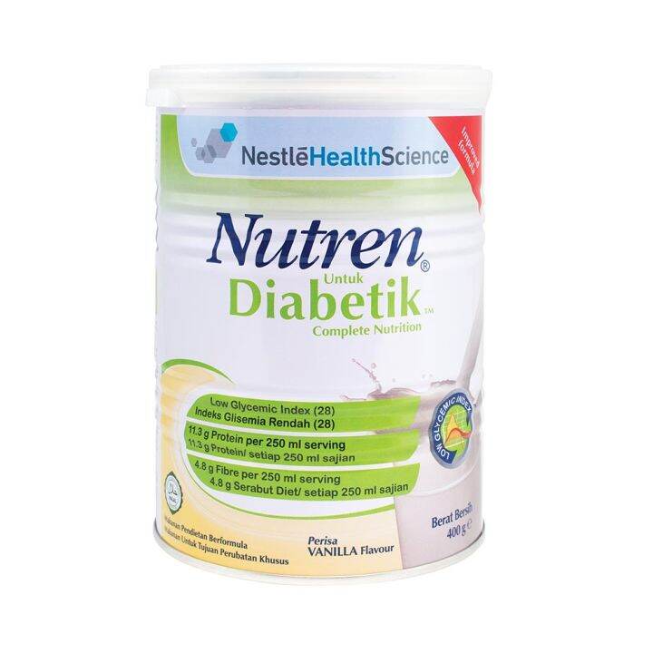 Nestle Nutren Diabetik Milk Complete Nutrition 400g | Lazada