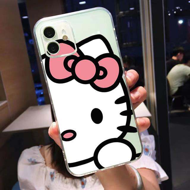 chaunceybi-เคสใสสีขาวสำหรับ-iphone-13ที่คลุมรูปแมว14-11-6-6s-7-8-plus-x-xr