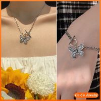 BUTTERFLY สร้อยข้อมือ จี้ผีเสื้อ สร้อยคอ สไตล์เกาหลี สำหรับผู้หญิง